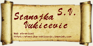 Stanojka Vukičević vizit kartica